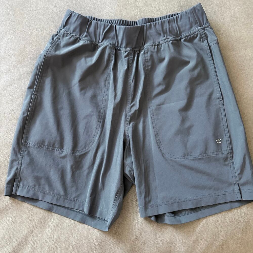 Free Fly mens Breeze Active shorts grey quick dry lined pockets M GORPCORE